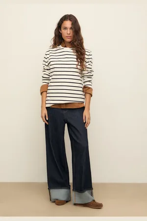 Stradivarius Wide-leg jeans with hem detail 10