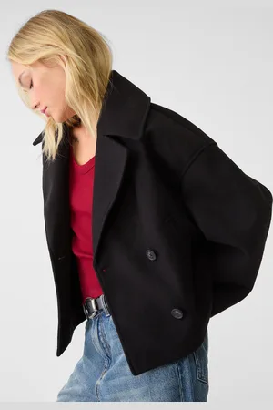 Stradivarius Short double-breasted coat S