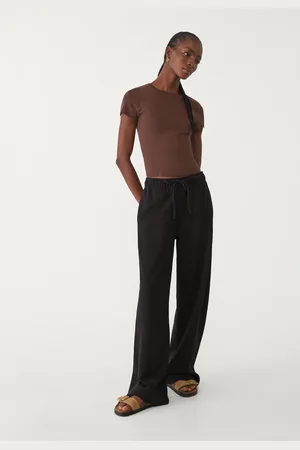 Stradivarius Wide-leg jogger trousers S