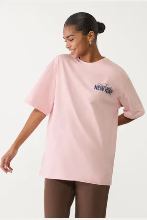 Stradivarius Oversize heavy cotton printed T-shirt XS