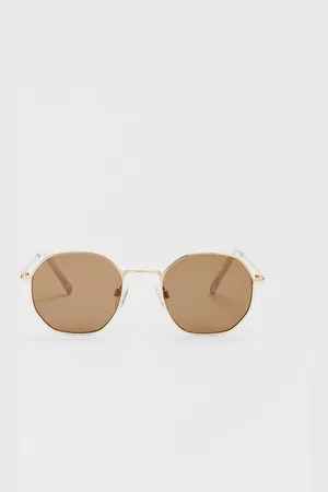 Stradivarius Hexagon metal sunglasses OS
