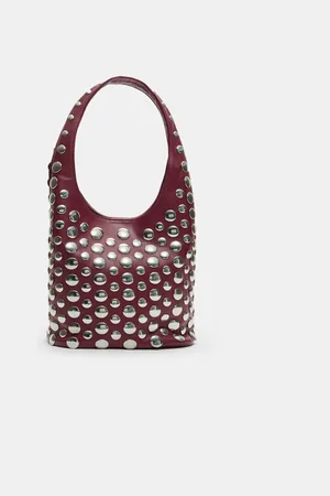 Stradivarius Studded shoulder bag OS