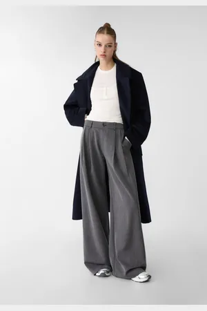Stradivarius Wide leg smart trousers with darts 10