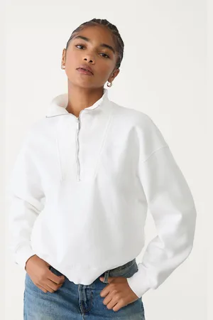 Stradivarius High-neck zip-up sweatshirt M