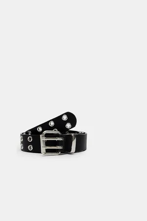 Stradivarius Thin belt with eyelets 34