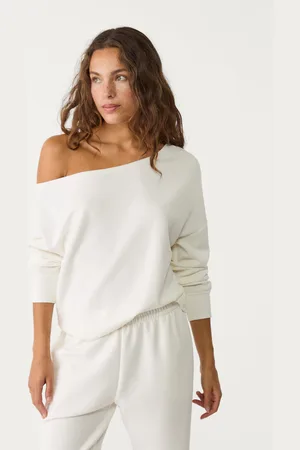 Stradivarius Soft-touch exposed shoulder sweatshirt XS