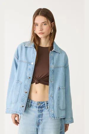 Stradivarius Denim jacket with pockets XS