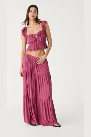 Stradivarius Boho midi skirt M