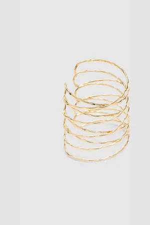 Stradivarius Crossover rigid round arm cuff OS