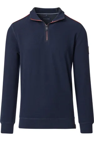 Casa Moda Half Zip Sweat Navy Blue size 3XL