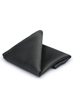 Suitable Silk Pocket Square Anthracite Grey