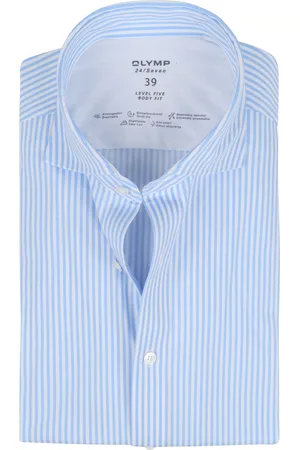 Olymp Lvl 5 Shirt 24/Seven Stripes Blue size 37