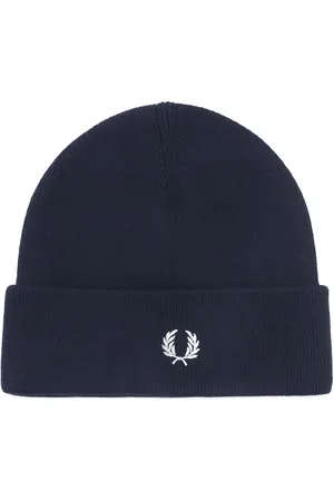 Fred Perry Beanie Wool Blend Navy Blue