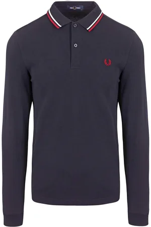 Fred Perry Longsleeve Polo Navy T55 Dark size L