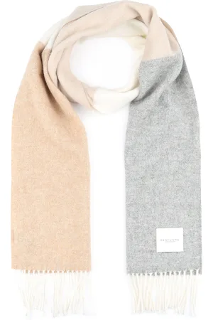 Profuomo Scarf Lambswool Grey Beige