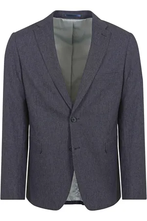 Suitable Blazer Linen Stripe Navy Dark size 46