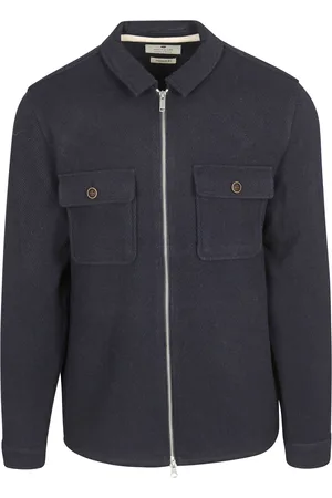 Anerkjendt Overshirt Hanky Wool Blend Navy Dark size L