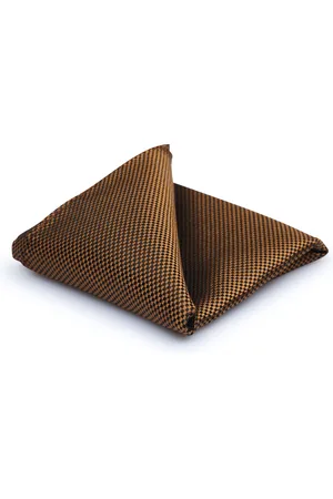 Suitable Silk Pocket Square Cognac
