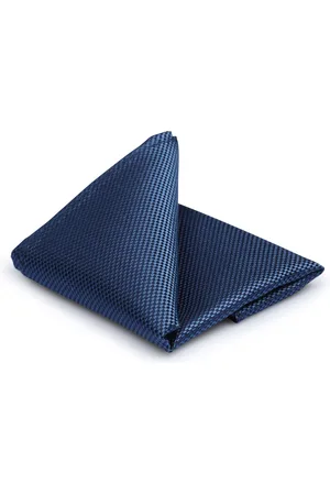 Suitable Silk Pocket Square Denim Dark