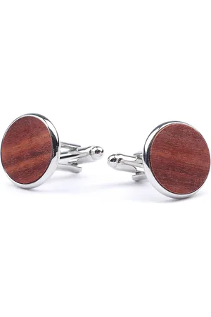 Suitable Cufflinks Rose Wood Brown