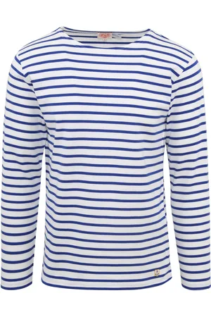 Armor.lux Houat Sweater Stripes Cobalt White size L