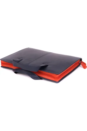 Suitable Leather Laptop Bag 13 Inch Dark Blue