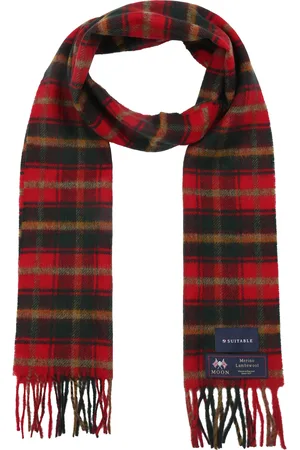 Suitable Scarf Checkered Merino Red