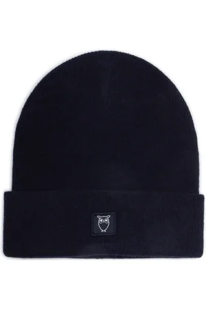 Knowledge Cotton Apparal Knowledge Cotton Apparel Beanie Wool Dark Blue