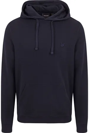 Lyle & Scott Hoodie Tonal Navy Blue size L