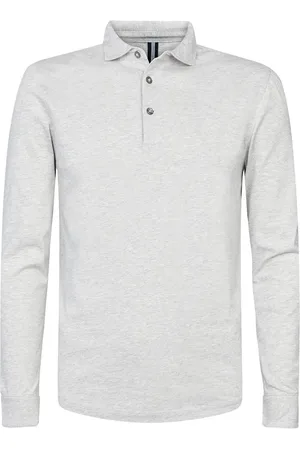 Profuomo Longsleeve Polo Gray Melange size L