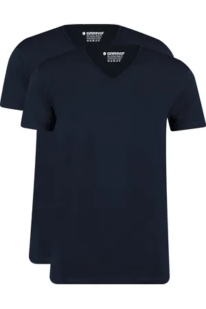 Garage 2-Pack Basic T-shirt Bio V-Neck Navy Blue size 3XL