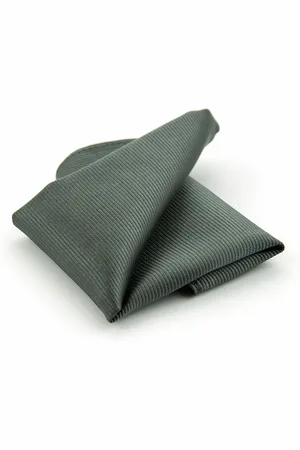 Suitable Pocket Square Silk Dark F53 Grey