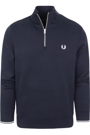 Fred Perry Half Zip Pullover Navy Dark size M