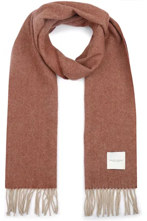 Profuomo Scarf Lambswool Mahogany Orange