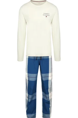 Tommy Hilfiger Pyjama Set White Blue Dark Blue size L