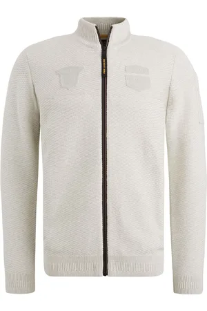 PME Legend™ Cardigan Cargo Knitted Ecru Beige size 3XL