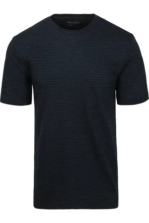 Marc O’ Polo T-shirt Slub Stripes Dark Navy Dark size L