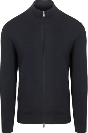 Profuomo Cardigan Luxury Basic Navy Blue size L