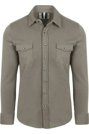 Profuomo Overshirt Western Jersey Olive size L