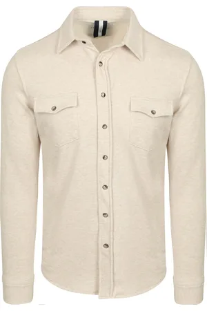 Profuomo Overshirt Western Jersey Ecru Off-White size L