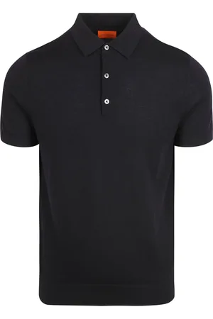 Suitable Polo Shirt Merino Wool Navy Dark size L