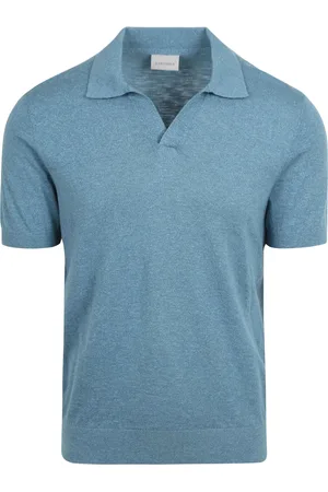Suitable Polo Shirt Riva Linen Petrol size L