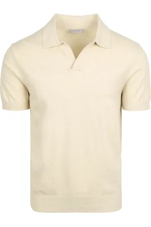 Suitable Polo Shirt Riva Linen Ecru Beige size XL