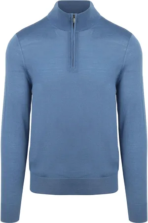 Suitable Merino Half Zip Sweater Ink size 3XL