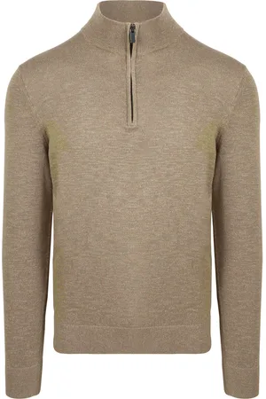 Suitable Slub Yarn Half Zip Pullover size 3XL