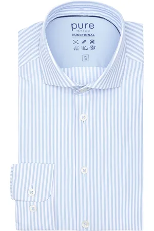 Pure The Functional Shirt Stripes Blue size 38