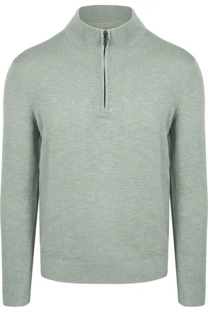 Suitable Slub Yarn Half Zip Pullover size 3XL