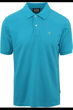 Scotch&Soda Pique Polo Turquoise size M