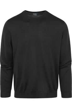 Olymp Pullover O-Neck Wool Navy Black size L