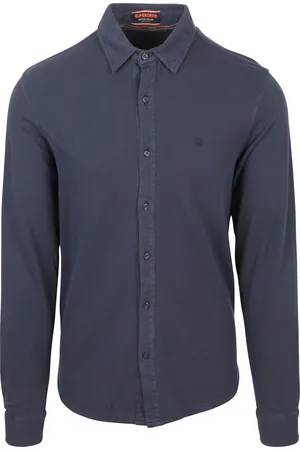 Superdry Shirt Vintage Destroy Pique Sailing Navy Dark size 3XL